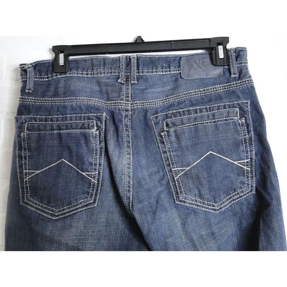 T.K. Axel Men's Treadwell Relaxed Straight Denim Jeans‎ Size W.34 x L.30